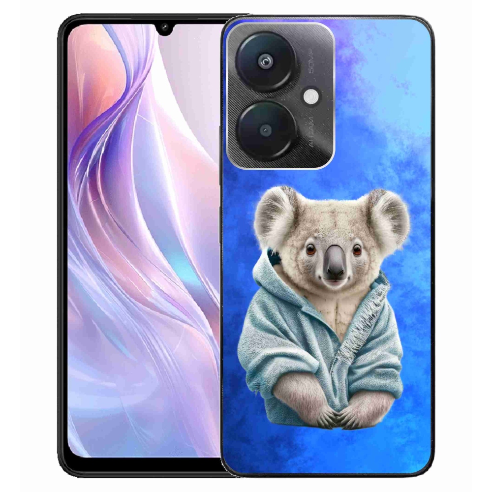 Gelový kryt mmCase na Xiaomi Redmi 13C 5G - koala ve svetru