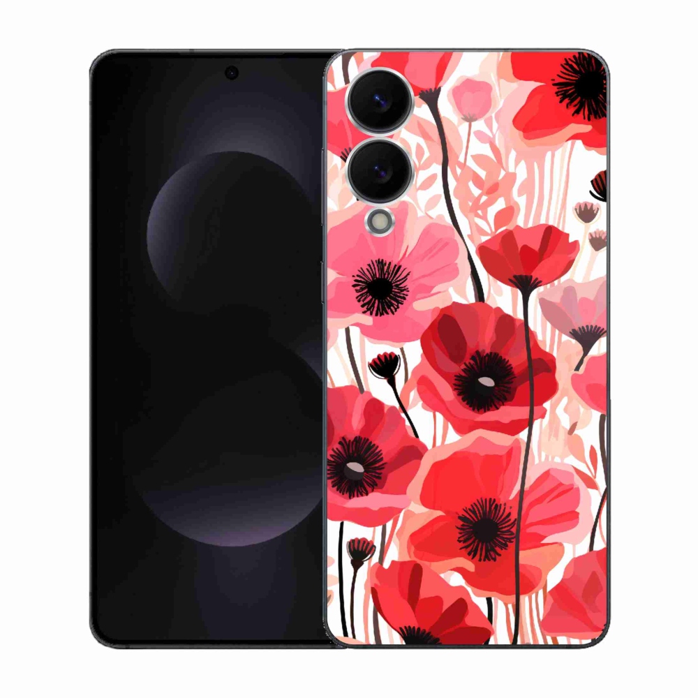 Gelový kryt mmCase na Samsung Galaxy S25 Edge - vlčí mák 1