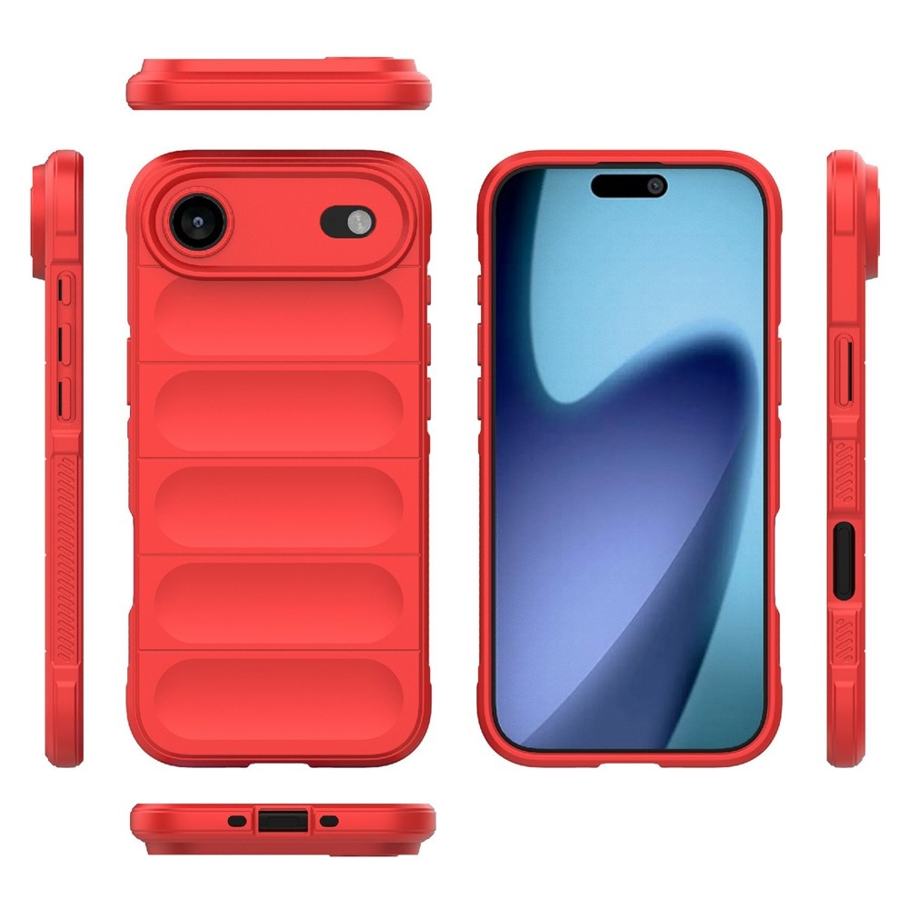Rugg odolný gelový obal na iPhone 17 Air - červený