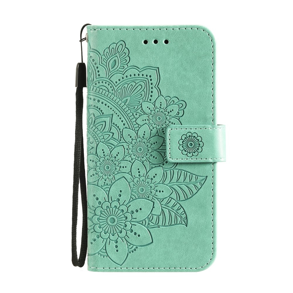 Mandala knížkové pouzdro na Vivo V50 Lite 4G/5G - modrozelené