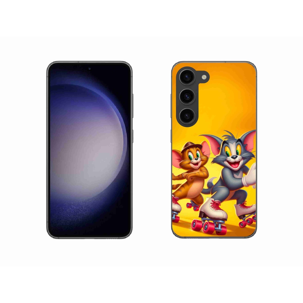 Gelový kryt mmCase na Samsung Galaxy S23 5G - tom a jerry