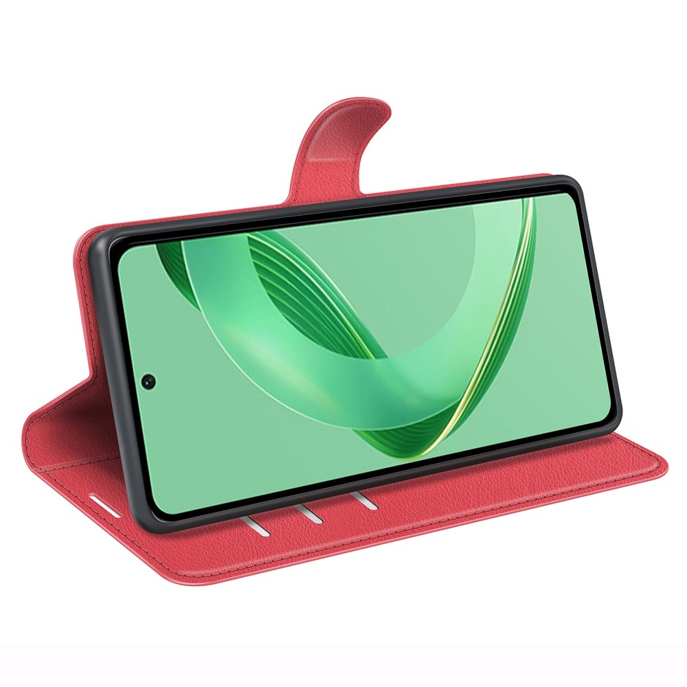 Litchi knížkové pouzdro na Huawei Nova 12 SE - červené
