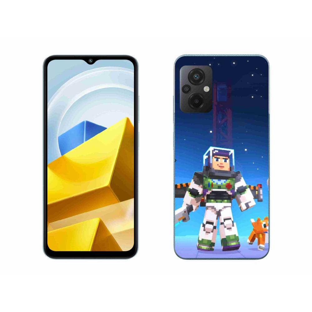 Gelový kryt mmCase na Xiaomi Poco M5 4G - minecraft 2