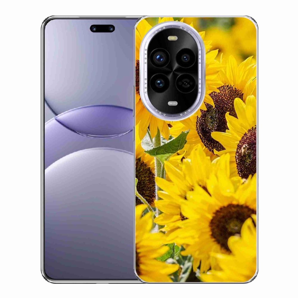 Gelový kryt mmCase na Huawei Nova 13 Pro 5G - slunečnice
