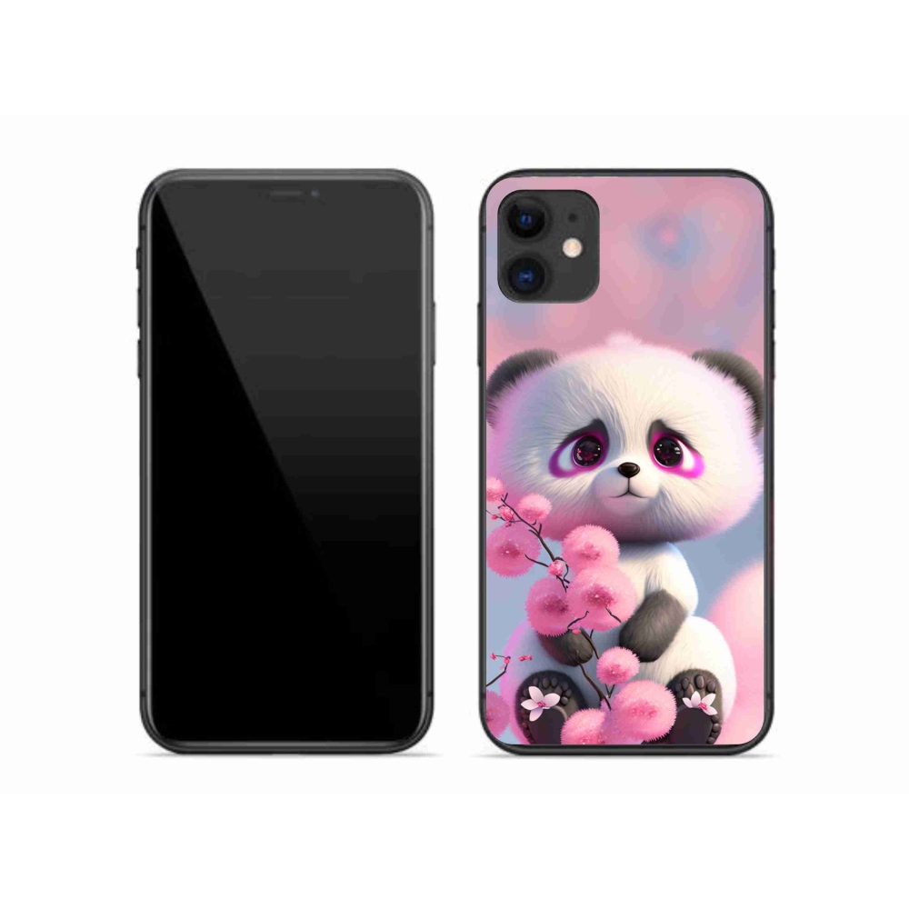 Gelový kryt mmCase na iPhone 11 - roztomilá panda 1
