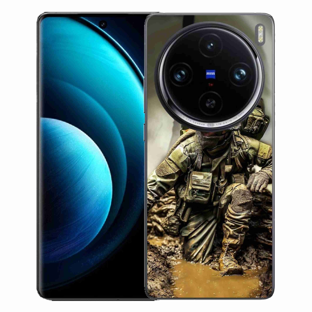 Gelový kryt mmCase na Vivo X100 Pro 5G - voják