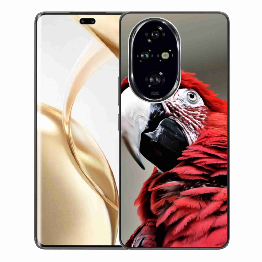 Gelový obal mmCase na Honor 200 Pro 5G - papoušek ara červený