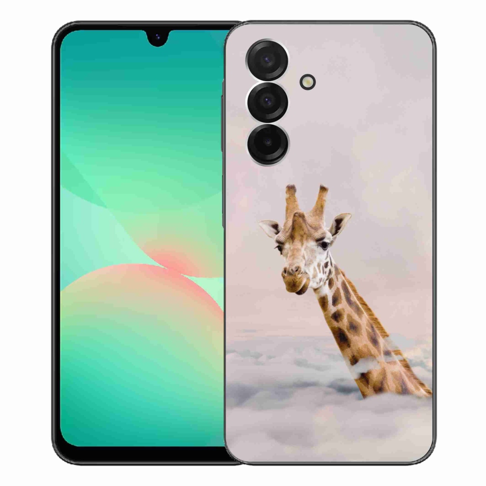 Gelový kryt mmCase na Samsung Galaxy A26 5G - žirafa v oblacích
