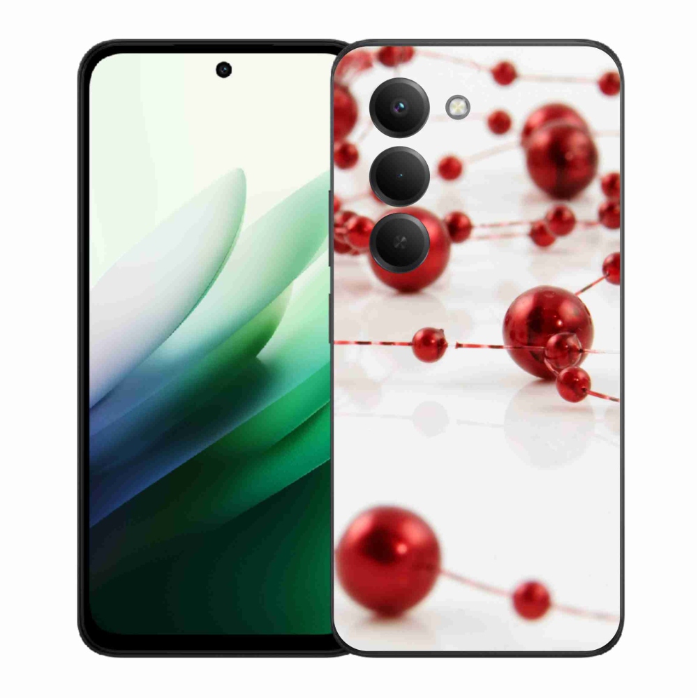 Gelový kryt mmCase na Xiaomi Redmi 15 5G (169mm) - vánoční řetěz