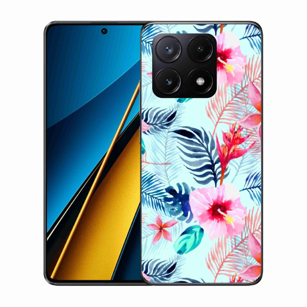 Gelový kryt mmCase na Xiaomi Poco X6 Pro 5G - květiny