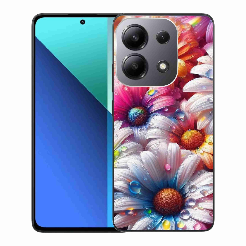 Gelový kryt mmCase na Xiaomi Redmi Note 13 - barevné kopretiny