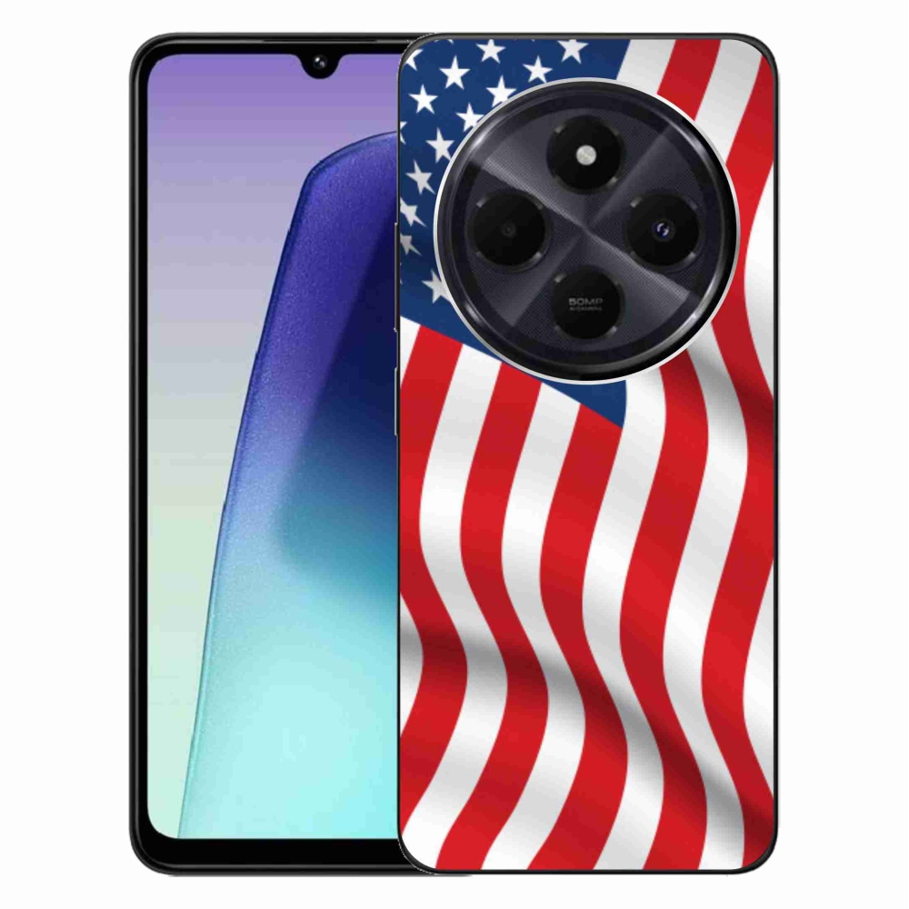 Gelový kryt mmCase na Xiaomi Redmi 14C/Poco C75 - USA vlajka