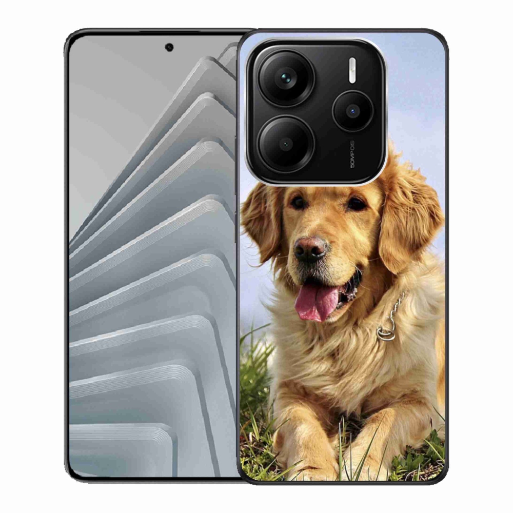 Gelový kryt mmCase na Xiaomi Redmi Note 14 5G - zlatý retrívr