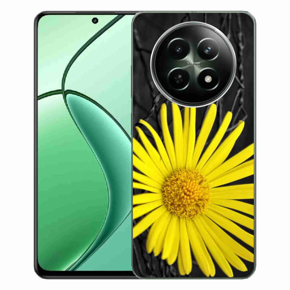 Gelový kryt mmCase na Realme 12 5G/12x 5G - žlutá květina