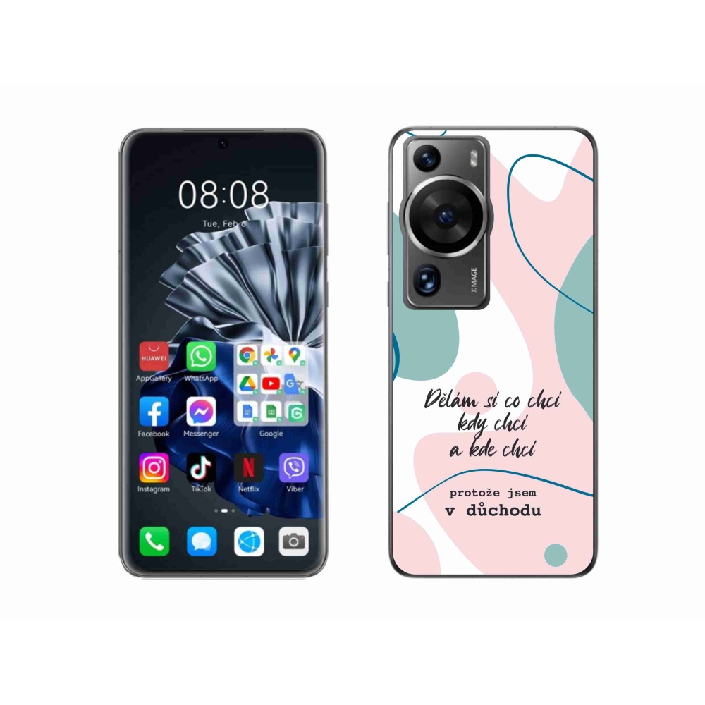 Gelový kryt mmCase na Huawei P60 Pro - vtipný text 10 bílé pozadí