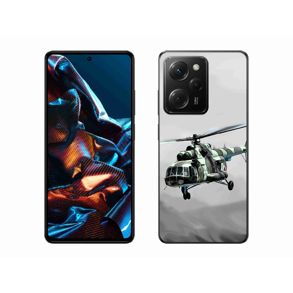 Gelový kryt mmCase na Xiaomi Poco X5 Pro 5G - vojenský vrtulník