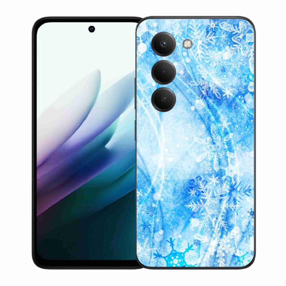 Gelový kryt mmCase na Xiaomi Redmi 15 4G/5G (171mm) - sněhové vločky