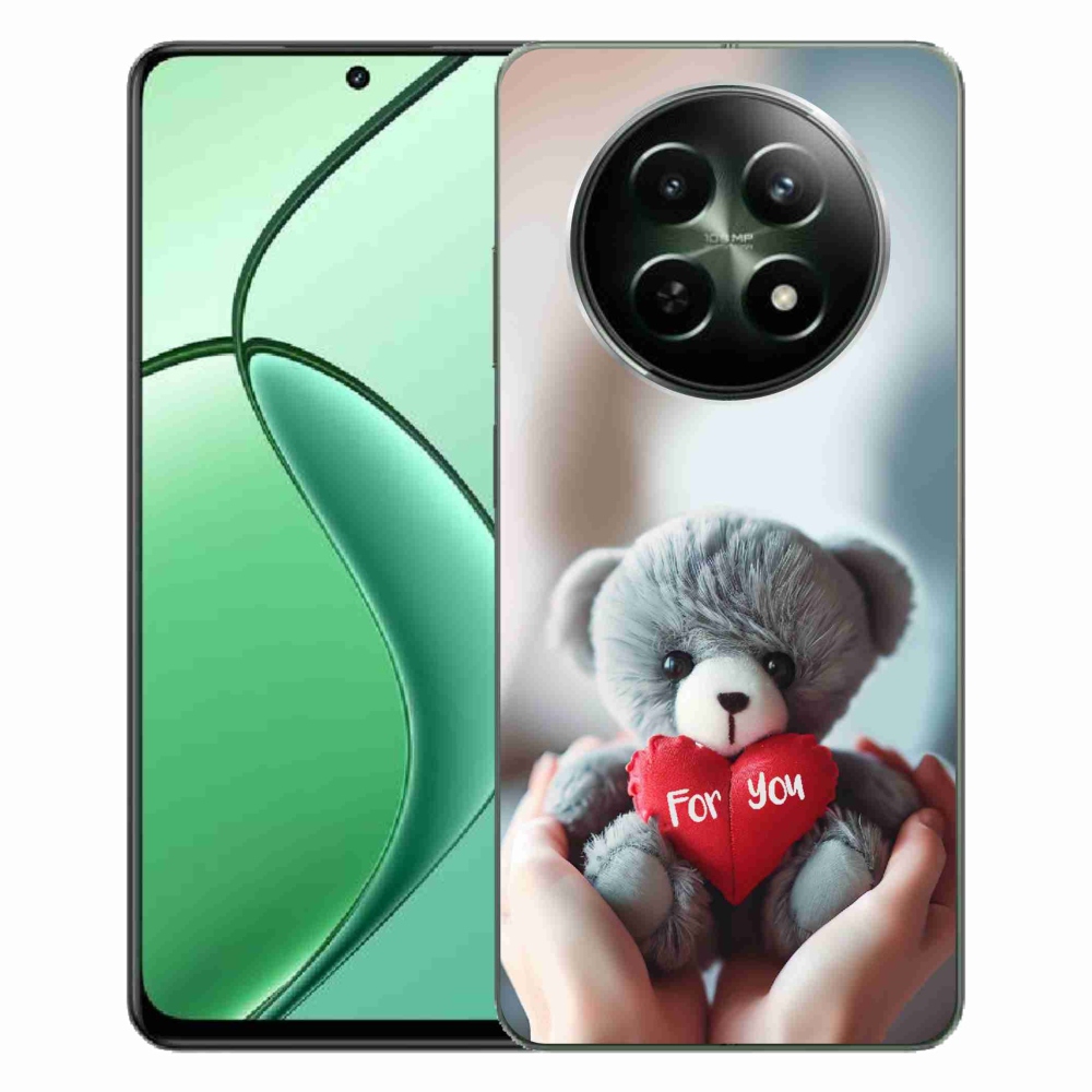 Gelový kryt mmCase na Realme 12 5G/12x 5G - medvídek pro zamilované