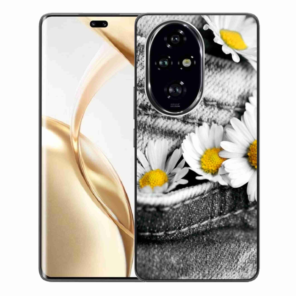 Gelový obal mmCase na Honor 200 Pro 5G - kopretiny