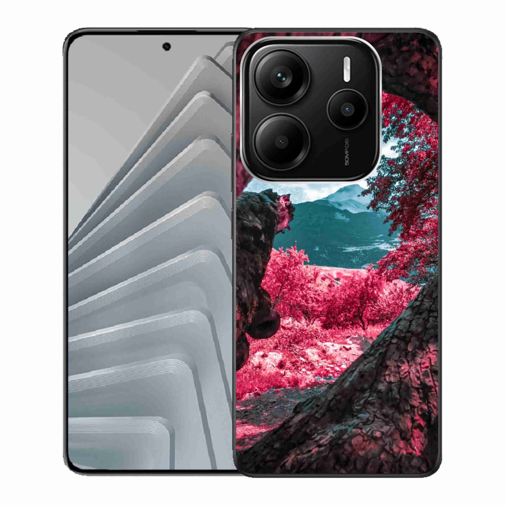 Gelový kryt mmCase na Xiaomi Redmi Note 14 5G - výhled na hory
