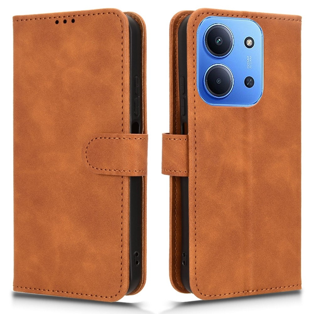 Feel knížkové pouzdro na Xiaomi Redmi 15C 4G/5G (173mm) - hnědé