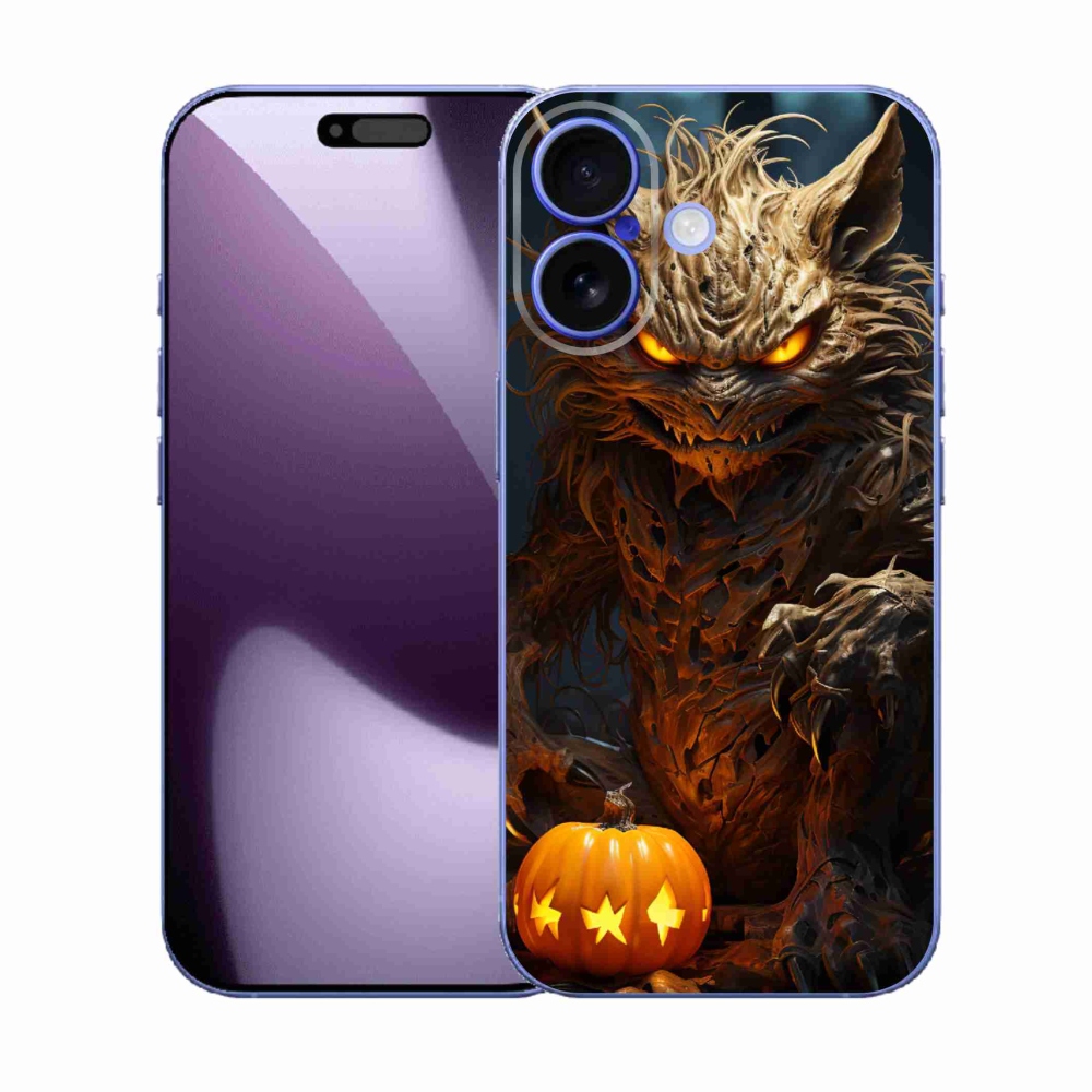 Gelový kryt mmCase na iPhone 17 - halloweenská příšera