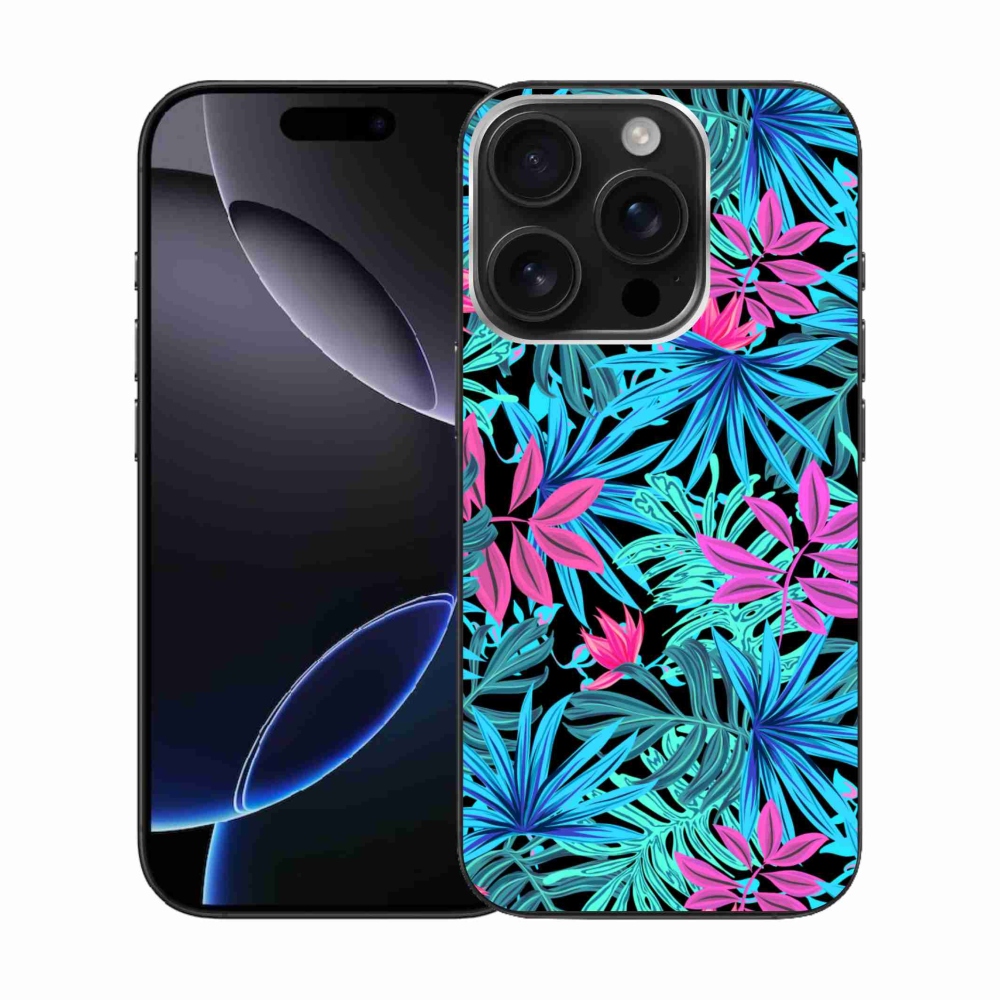 Gelový kryt mmCase na iPhone 16 Pro - květiny 3