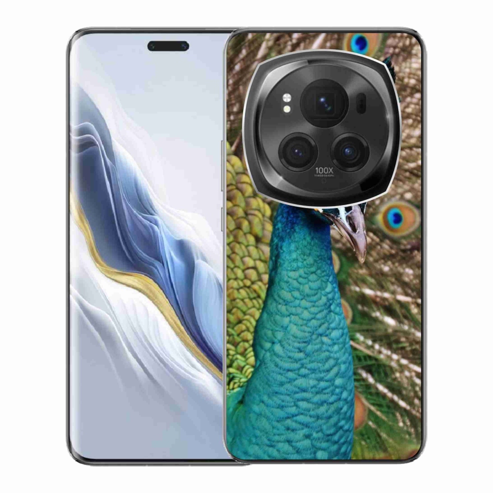 Gelový kryt mmCase na Honor Magic 6 Pro 5G - páv