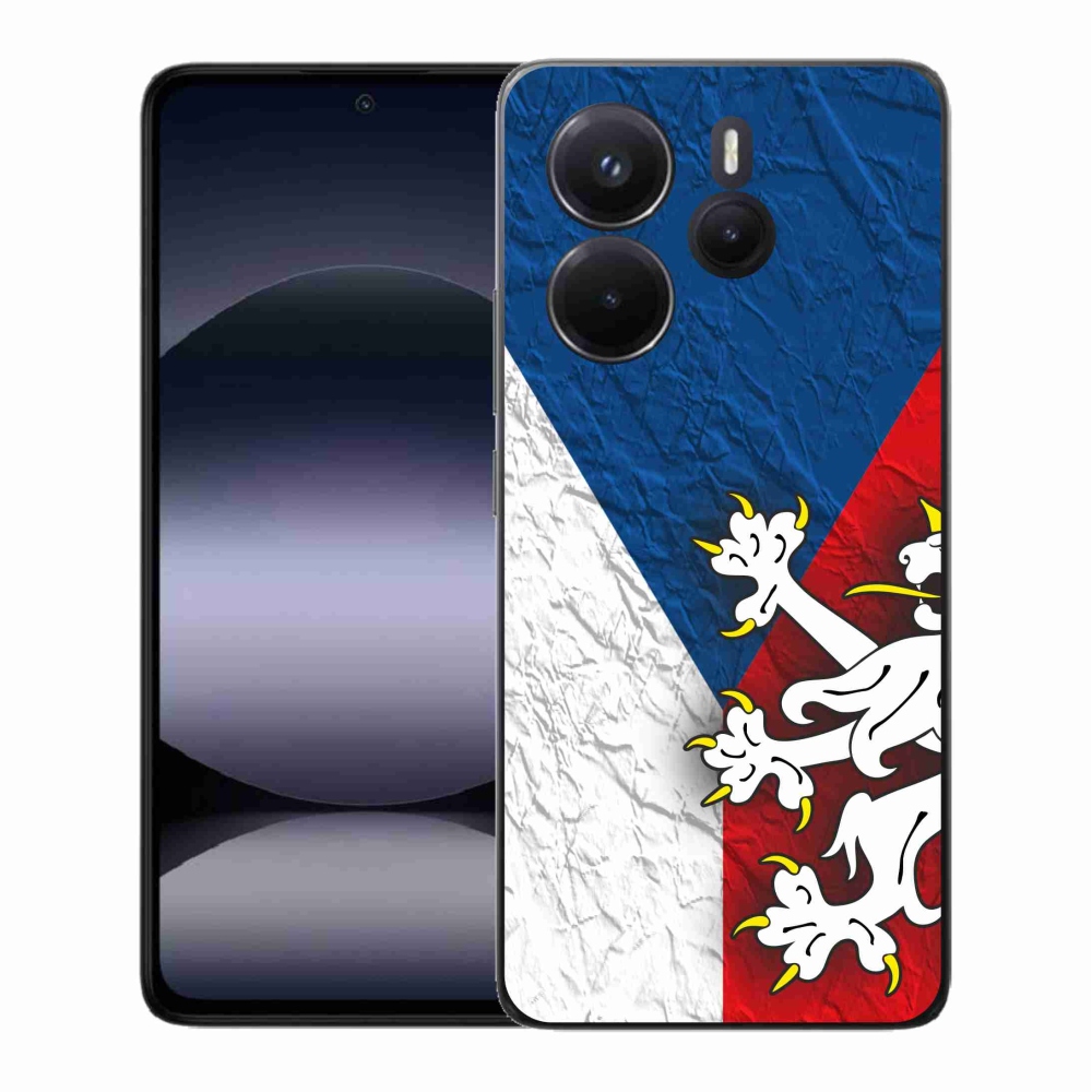 Gelový kryt mmCase na Xiaomi Redmi Note 14 - česká vlajka 1