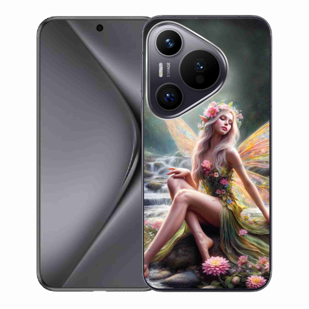 Gelový kryt mmCase na Huawei Pura 70 - motýlí žena 1