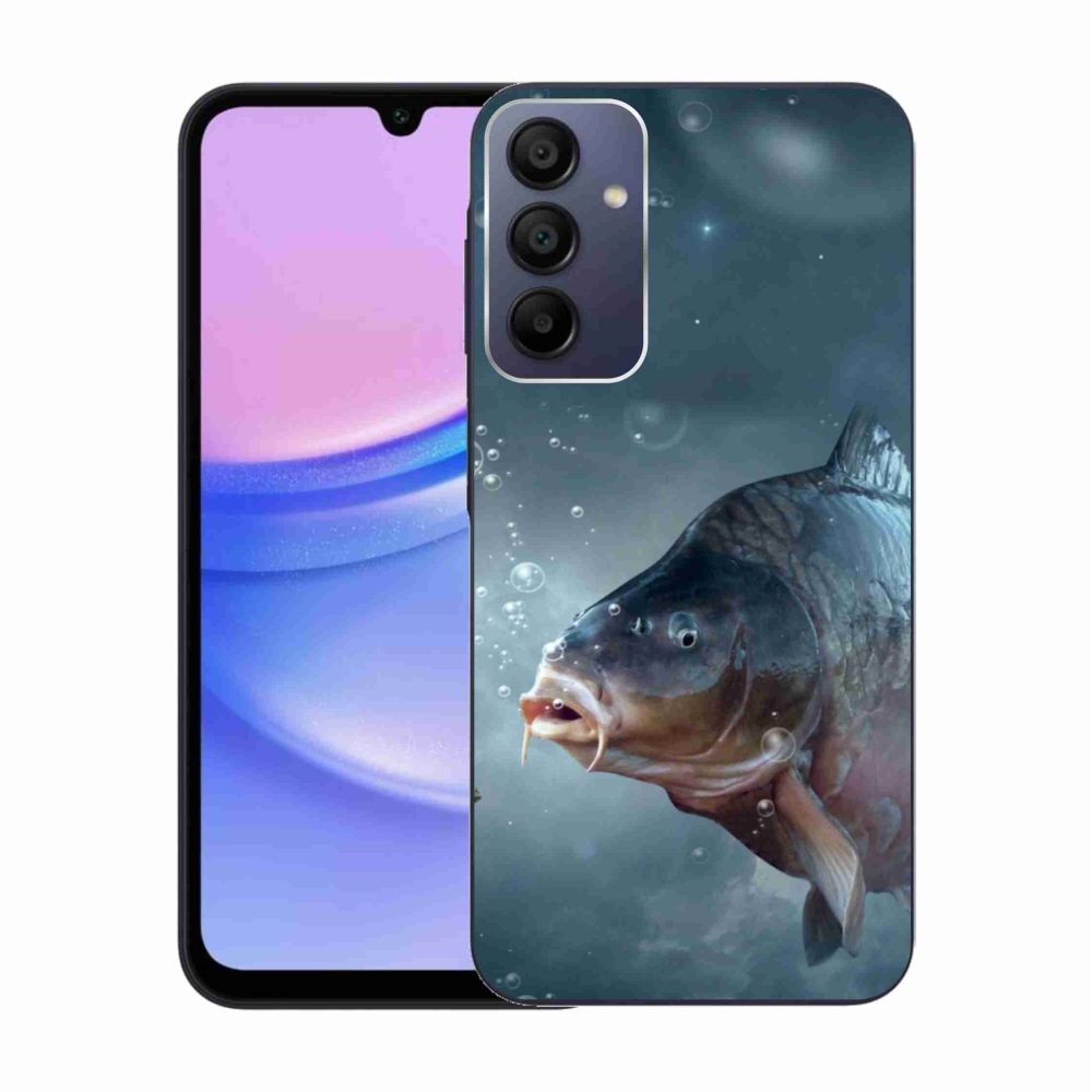 Gelový kryt mmCase na Samsung Galaxy A15 4G/5G - kapr a bublinky
