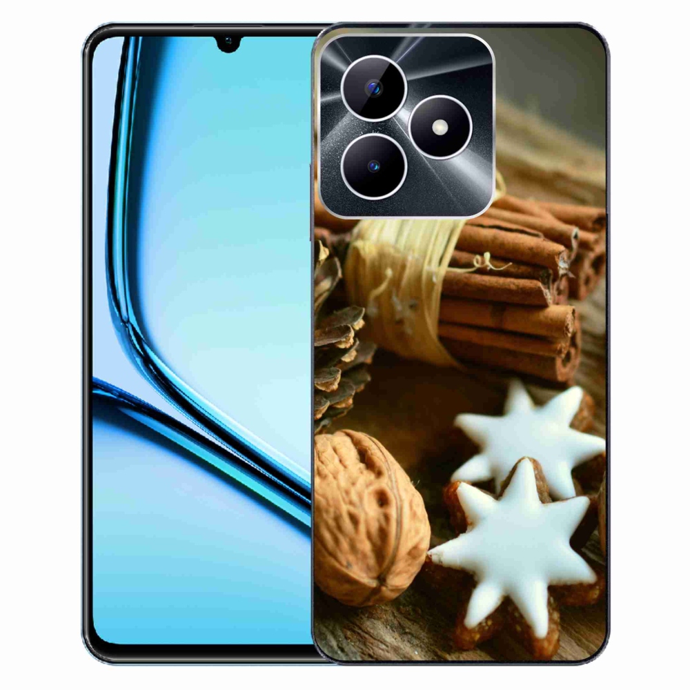 Gelový kryt mmCase na Realme Note 50 - skořice a perníčky