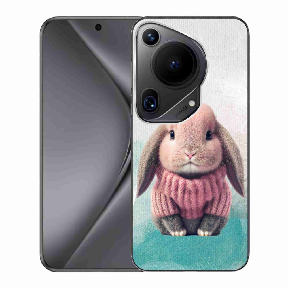 Gelový kryt mmCase na Huawei Pura 70 Ultra - králíček ve svetru