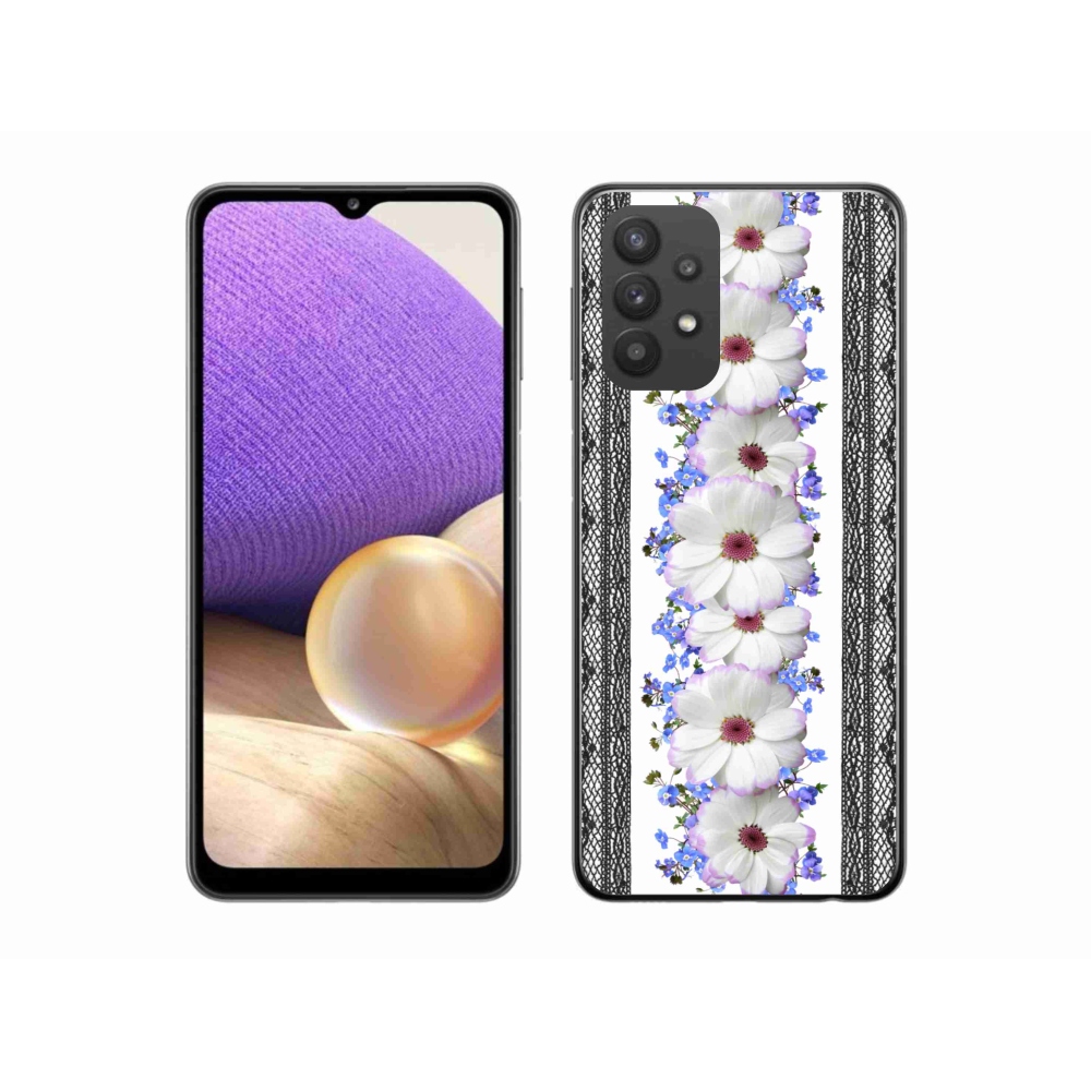 Gelový kryt mmCase na Samsung Galaxy A32 5G - květiny 8