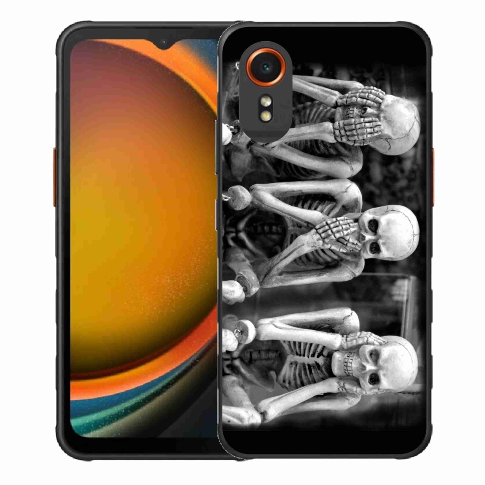 Gelový kryt mmCase na Samsung Galaxy Xcover 7 - kostlivci