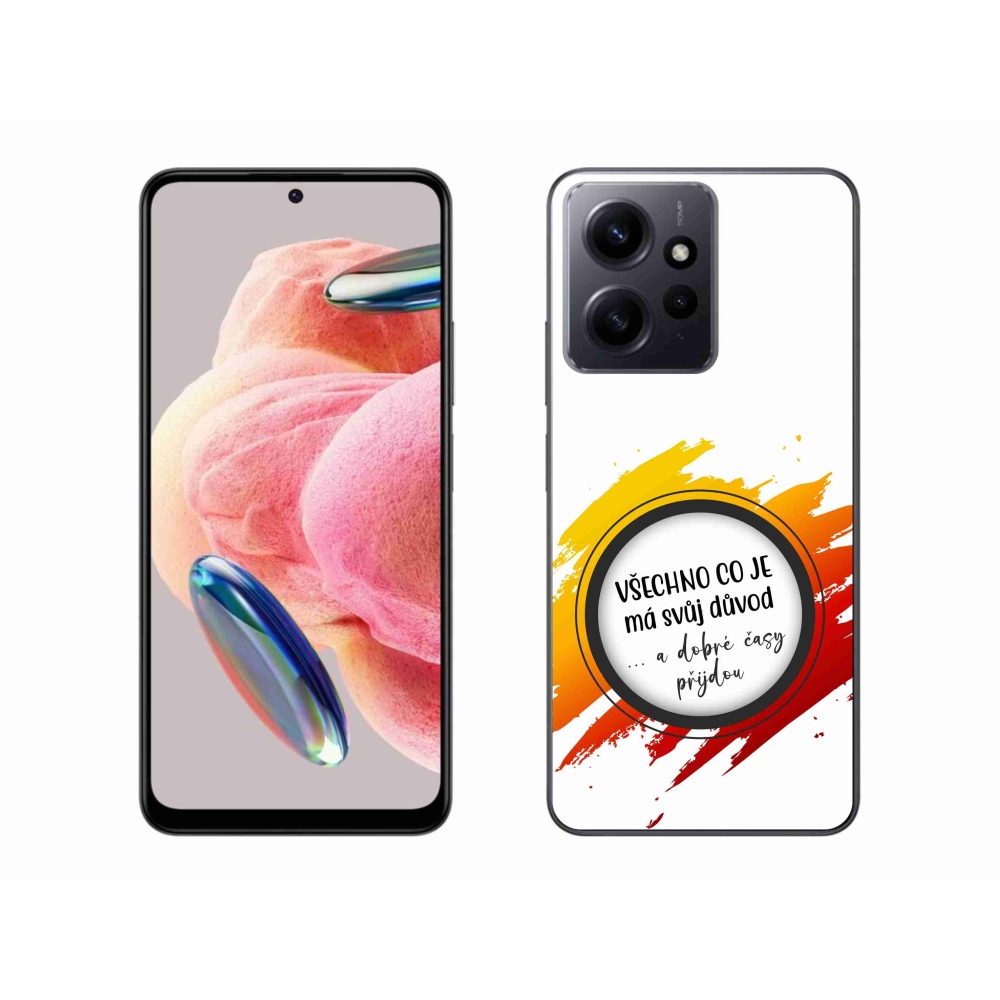 Gelový kryt mmCase na Xiaomi Redmi Note 12 4G - citát 3 bílé pozadí