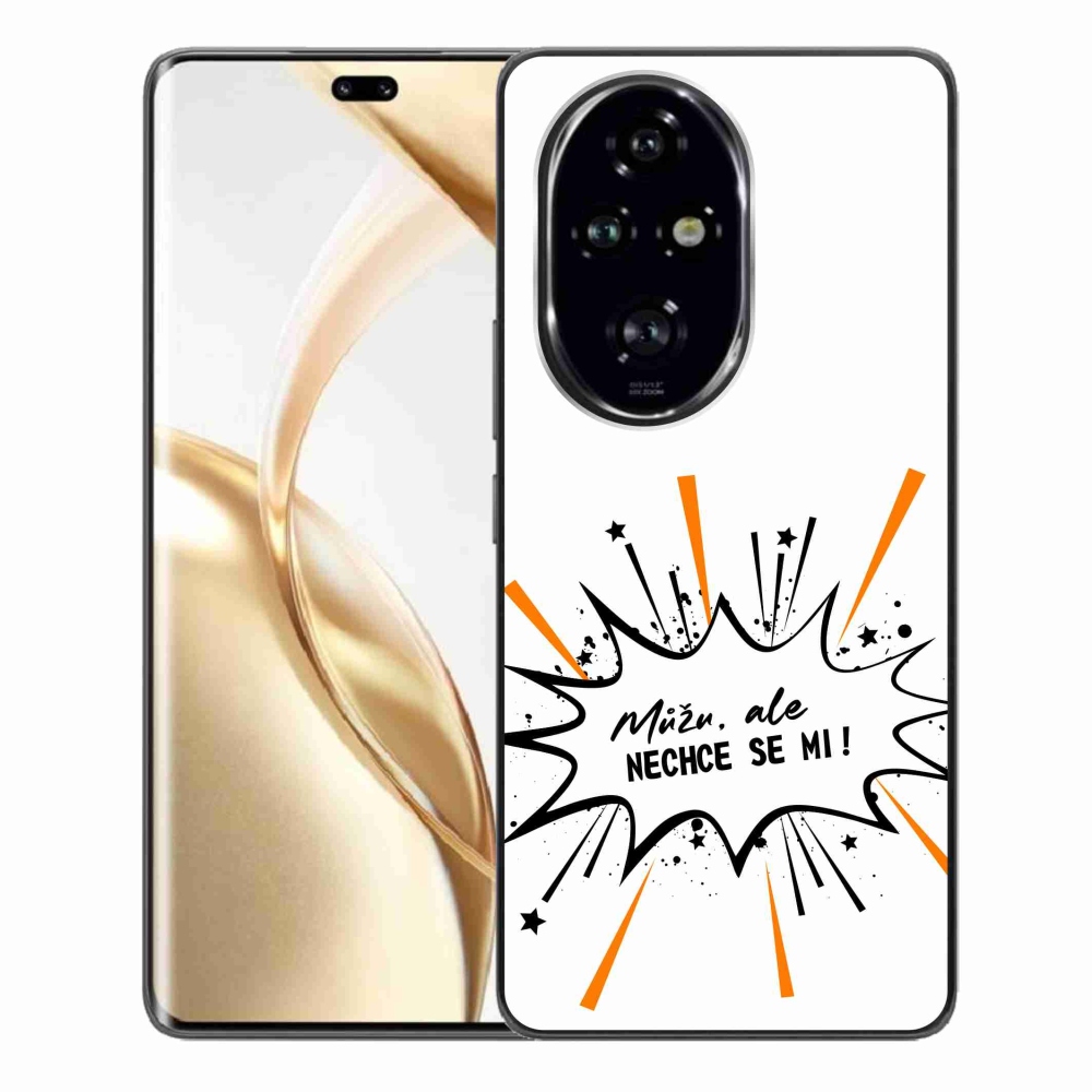 Gelový kryt mmCase na Honor 200 Pro 5G - vtipný text 11 bílé pozadí