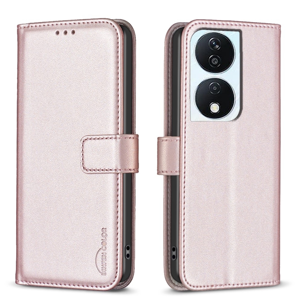 BNF knížkové pouzdro na Honor X7b/Honor 90 Smart - růžovozlaté
