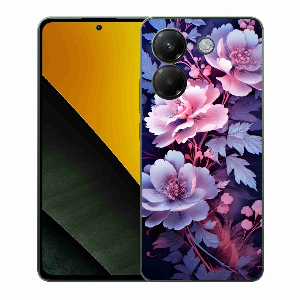 Gelový kryt mmCase na Xiaomi Poco M7 Pro 5G - květiny 11