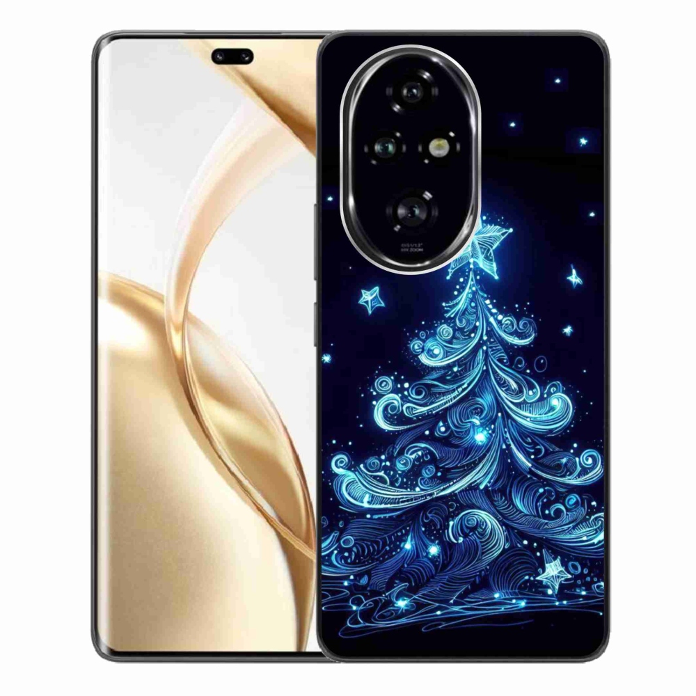 Gelový kryt mmCase na Honor 200 Pro 5G - neonový vánoční stromek 4