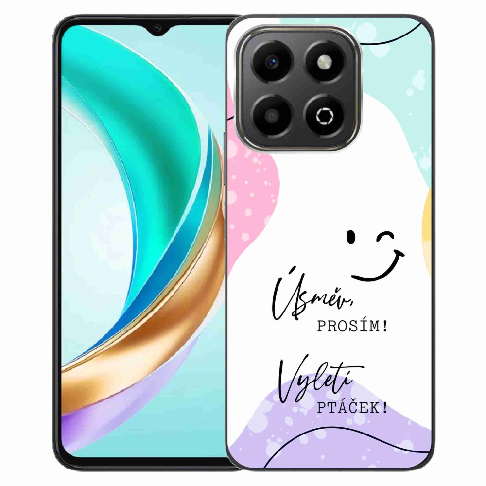 Gelový kryt mmCase na Honor X6b - vtipný text 4 bílé pozadí