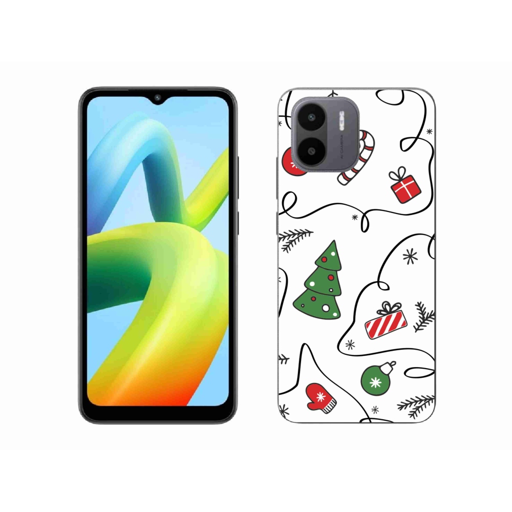 Gelový kryt mmCase na Xiaomi Redmi A1/Redmi A2 - vánoční motivy