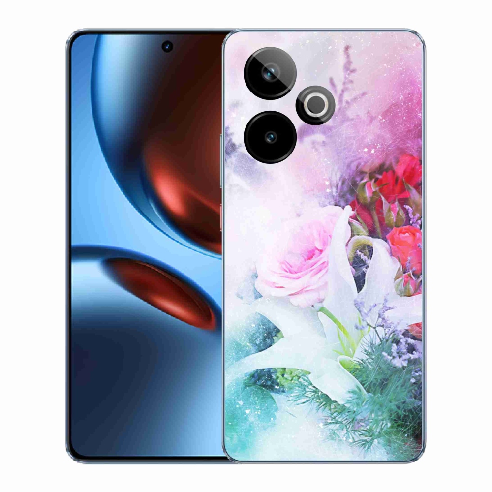 Gelový kryt mmCase na Realme GT 7 5G/GT 7T 5G - květiny 4