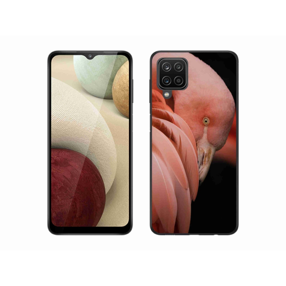 Gelový kryt mmCase na Samsung Galaxy A12 - plameňák 3