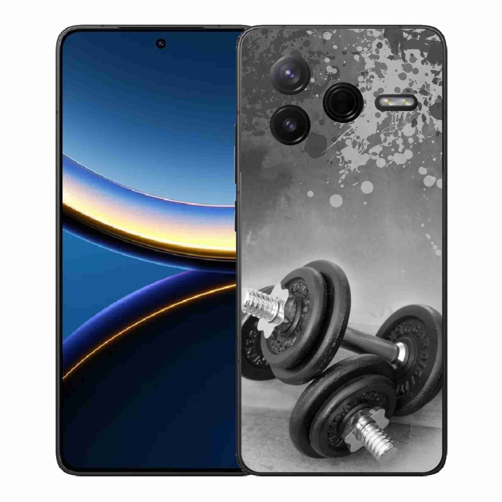 Gelový kryt mmCase na Xiaomi Poco F7 Pro - činky 1