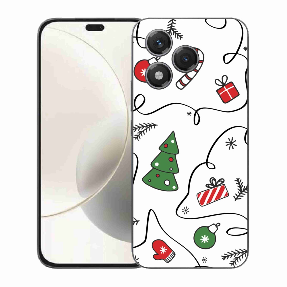 Gelový kryt mmCase na Honor 400 Lite - vánoční motivy