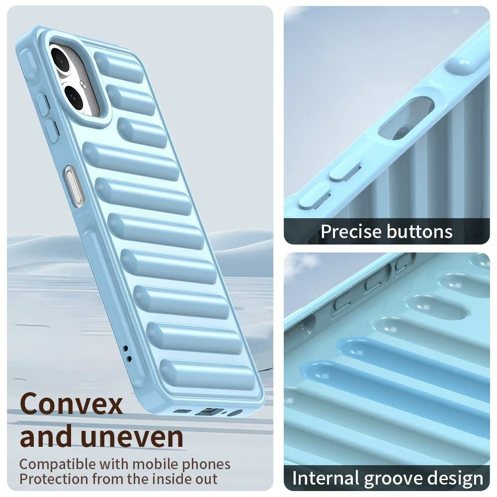 Stripe odolný kryt na Samsung Galaxy A06 4G - modrý