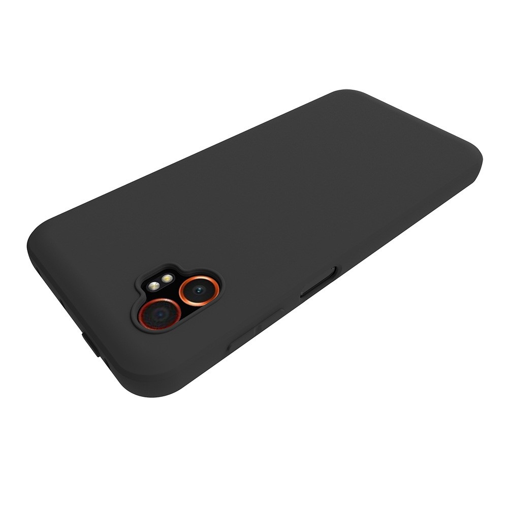 Matný gelový obal na Samsung Galaxy Xcover 7 Pro - černý
