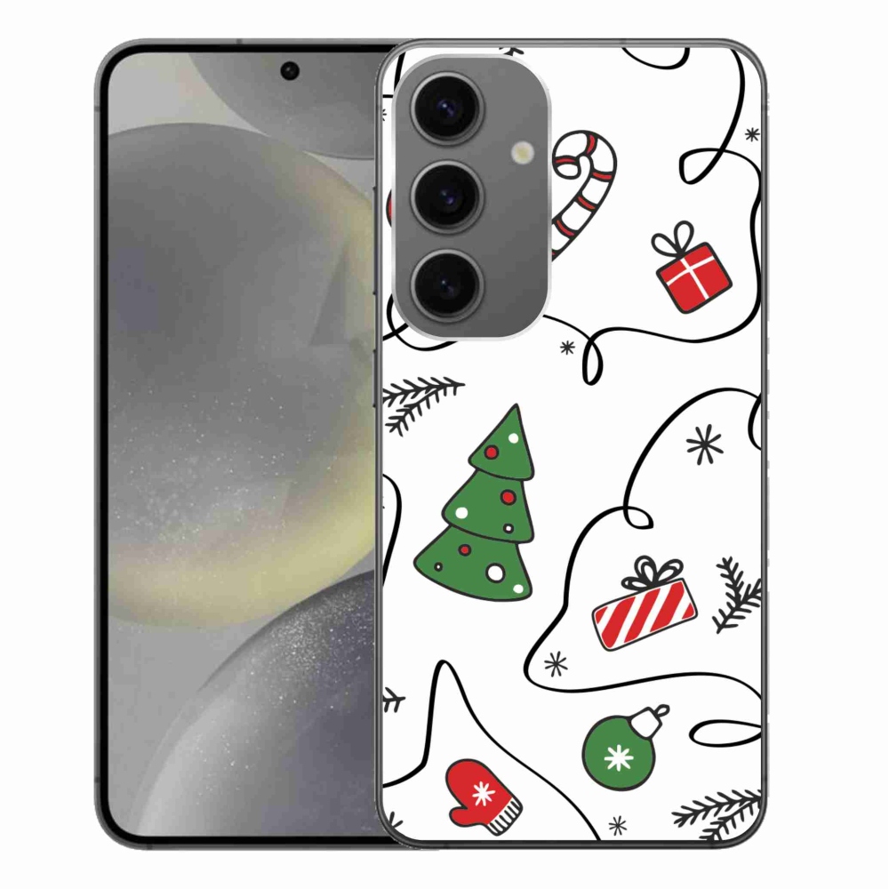 Gelový kryt mmCase na Samsung Galaxy S24+ - vánoční motivy