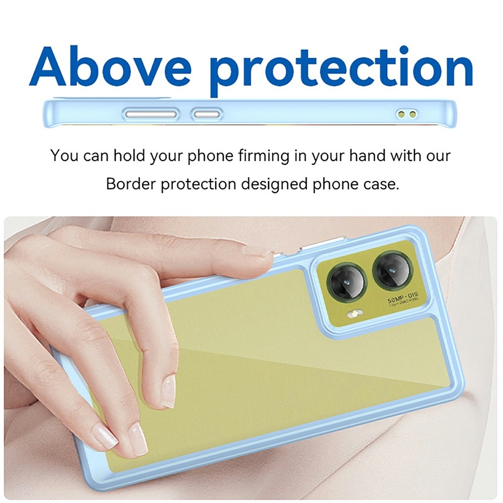 Gelový obal s pevnými zády na Motorola Moto G85 5G - modrý
